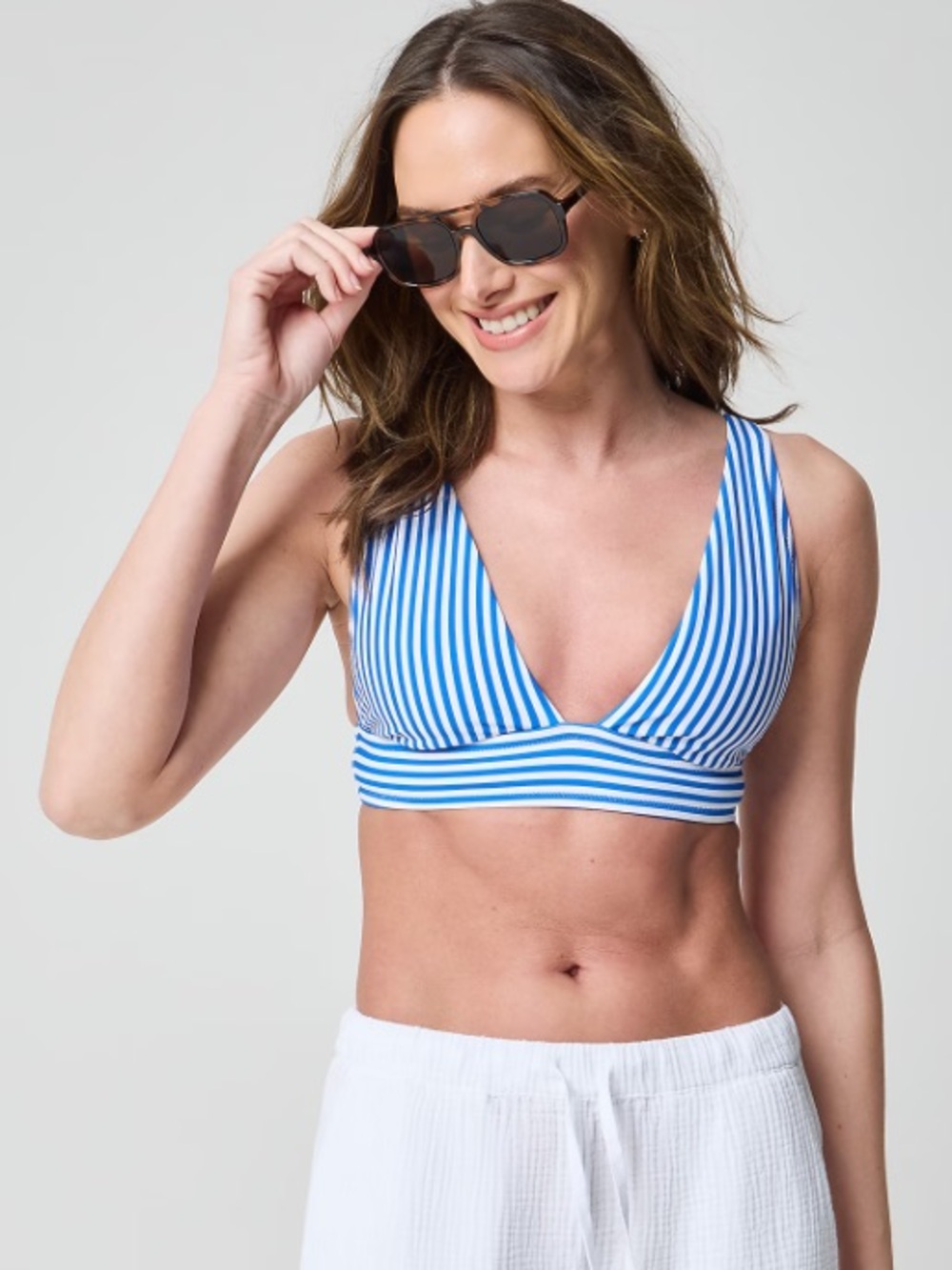 J crew Plunging bikini top
